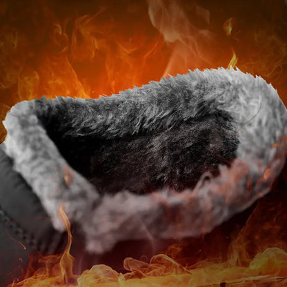 Warme Waterdichte Winterlaarzen – Antislip Sneeuwschoenen met Bontvoering