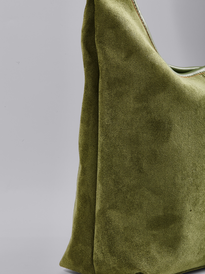Zwarte Suède Schoudertas – Minimalistisch & Ruim Design