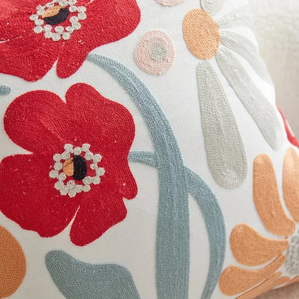 Sierkussen met Bloemenprint – Decoratief Kussenhoes voor Bank of Stoel – Verschillende Designs