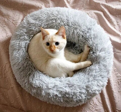 Ronde Honden- en Kattenmand – XXL Knuffelbed van Pluche