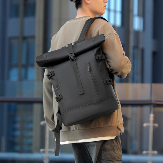 Waterdichte Rolltop Rugzak – Moderne Rugtas met Grote Inhoud en Laptopvak