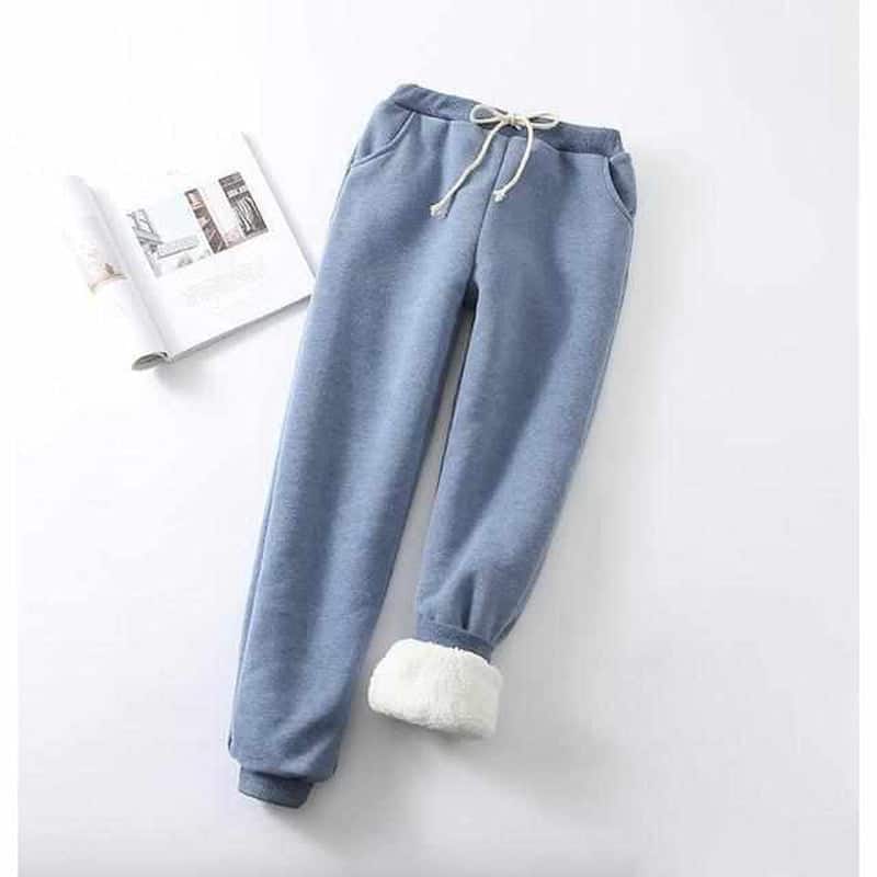 Warme Joggingbroek Dames – Gevoerde Fleece Broek voor Winter