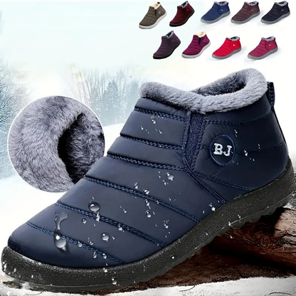 Warme Waterdichte Winterlaarzen – Antislip Sneeuwschoenen met Bontvoering
