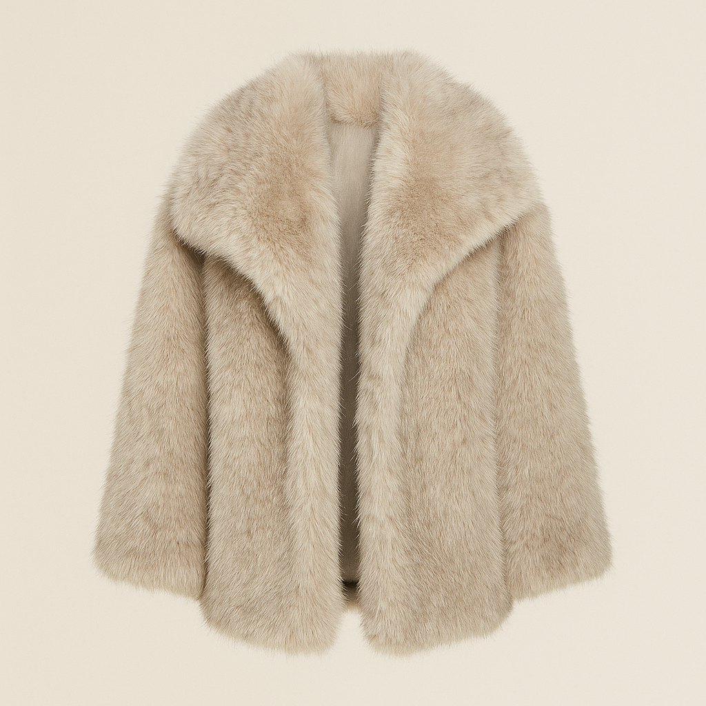Luxe Faux Fur Jas Dames – Elegante Winterjas met Zachte Voering