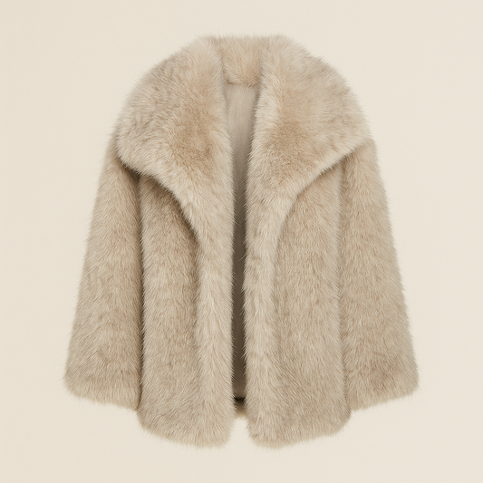 Luxe Faux Fur Jas Dames – Elegante Winterjas met Zachte Voering