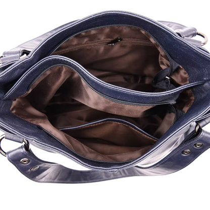 Luxe Leren Schoudertas Dames – Elegante Handtas met Ruime Opbergvakken