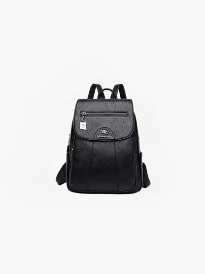 Remi Dames Anti-Diefstal Rugzak | PU Leren Backpack met RFID Bescherming & Meerdere Vakken