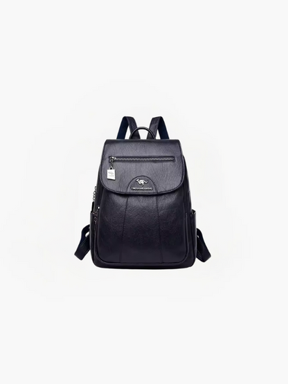 Remi Dames Anti-Diefstal Rugzak | PU Leren Backpack met RFID Bescherming & Meerdere Vakken