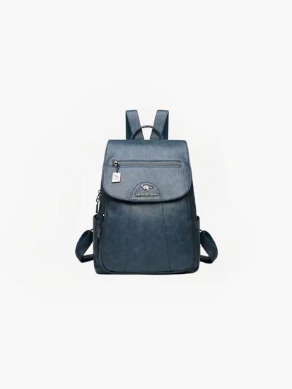 Remi Dames Anti-Diefstal Rugzak | PU Leren Backpack met RFID Bescherming & Meerdere Vakken