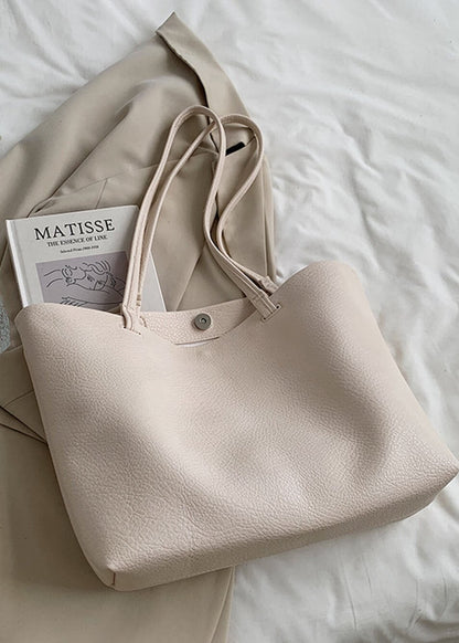 Soft Leather Tote – Ruime Leren Shopper voor Werk & Dagelijks Gebruik