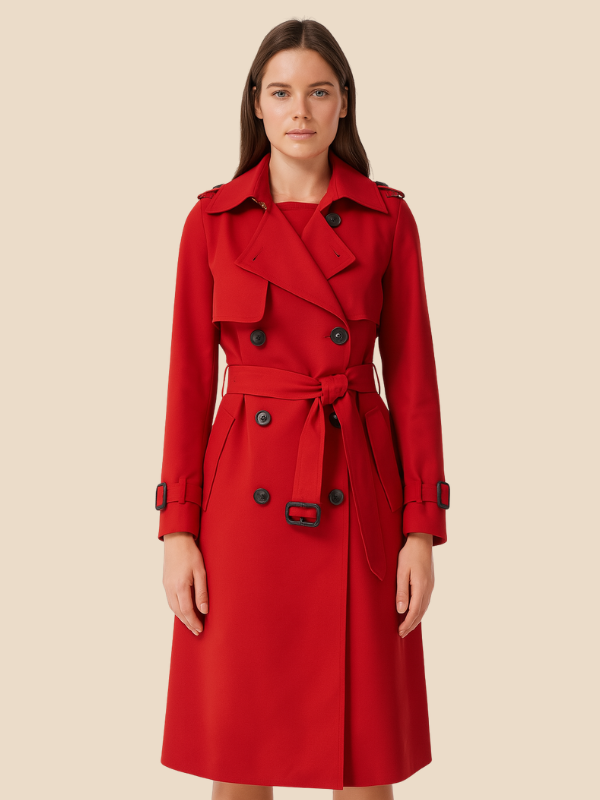 Victoria | Klassieke Dames Trenchcoat – Elegante Tijdloze Jas met Ceintuur