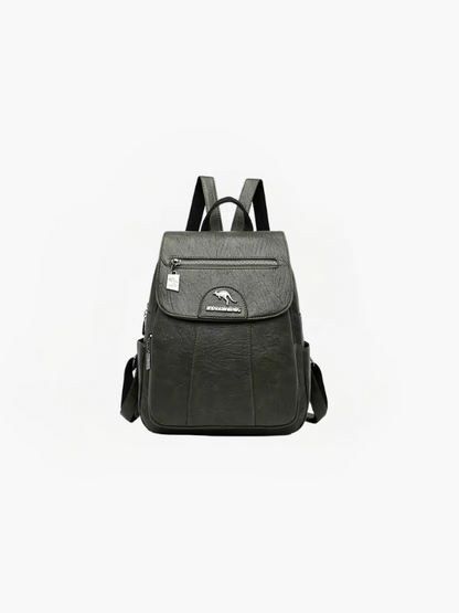 Remi Dames Anti-Diefstal Rugzak | PU Leren Backpack met RFID Bescherming & Meerdere Vakken