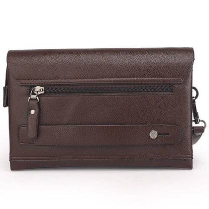 Leren Pols Portemonnee voor Heren – Multifunctionele Clutch met Ritsvakken