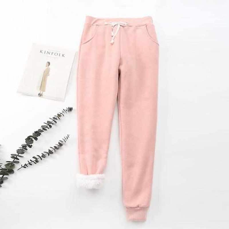Warme Joggingbroek Dames – Gevoerde Fleece Broek voor Winter