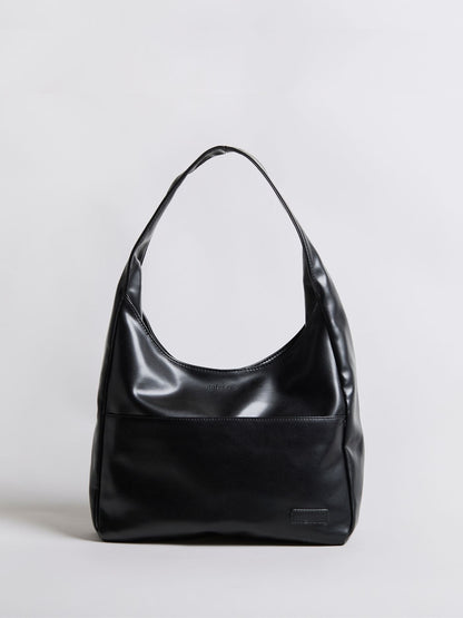 Minimalistische Hobo Schoudertas – Vegan Leer