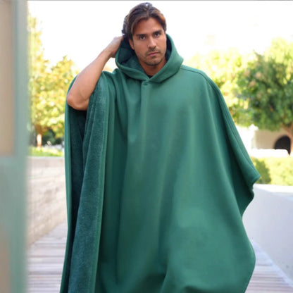 Draagbare Deken met Capuchon – Warme Fleece Poncho voor Thuis & Buiten