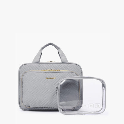 Waterdichte Toilettas met Doorzichtige Reisset – Luxe Opberg- & Make-up Tas voor Reizen