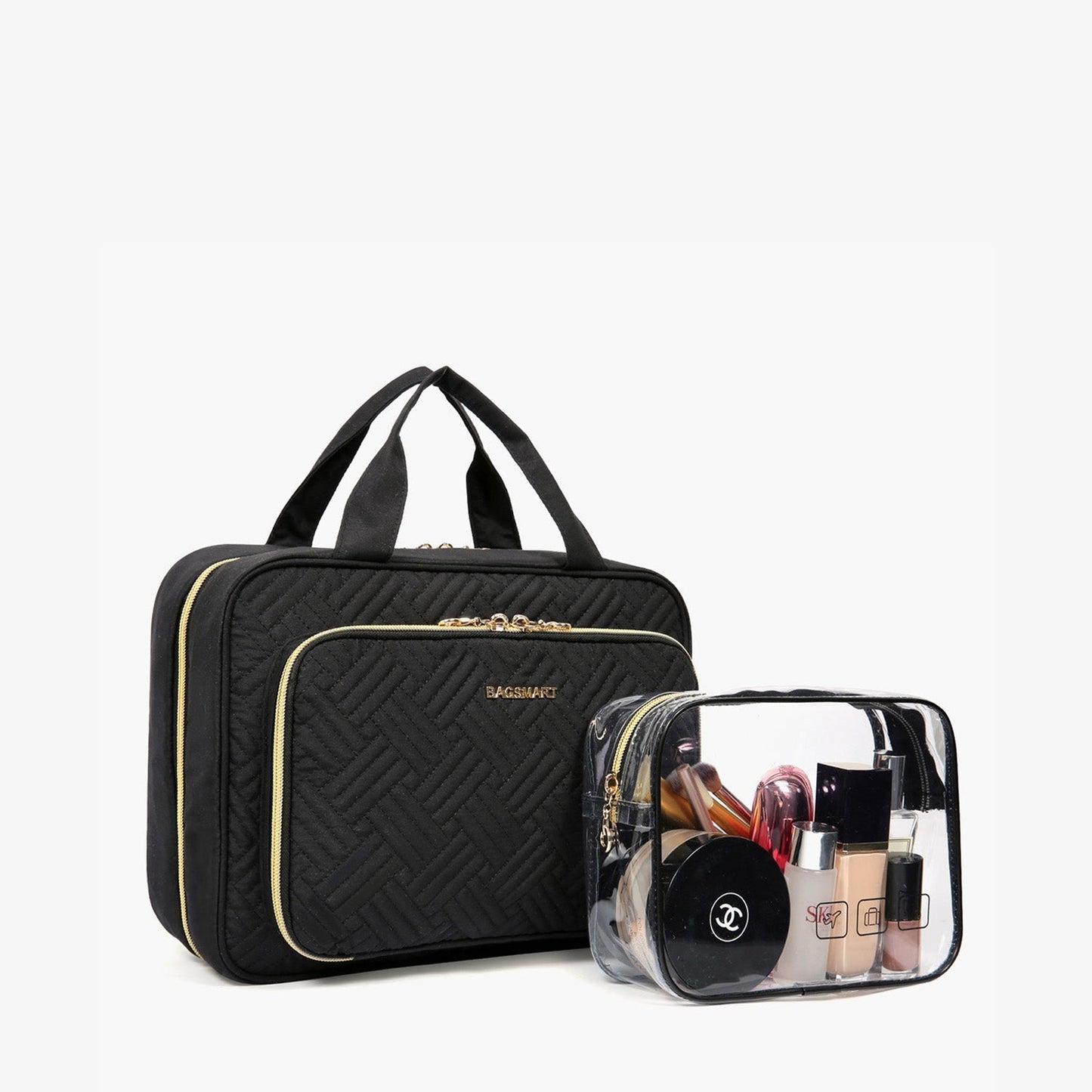 Waterdichte Toilettas met Doorzichtige Reisset – Luxe Opberg- & Make-up Tas voor Reizen