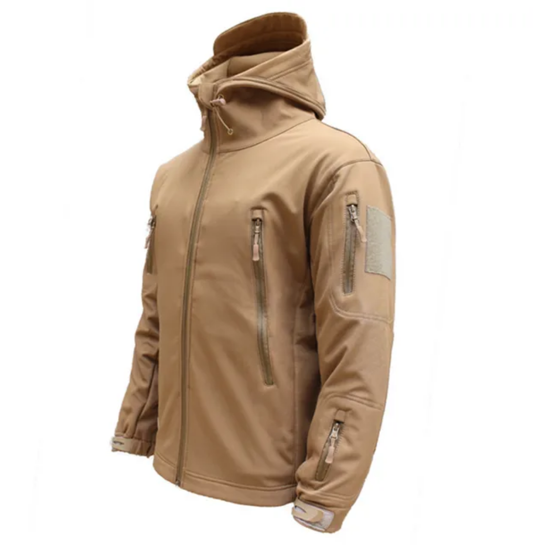 Tactische Softshell Jas voor Heren – Waterdichte Outdoor Jas met Capuchon