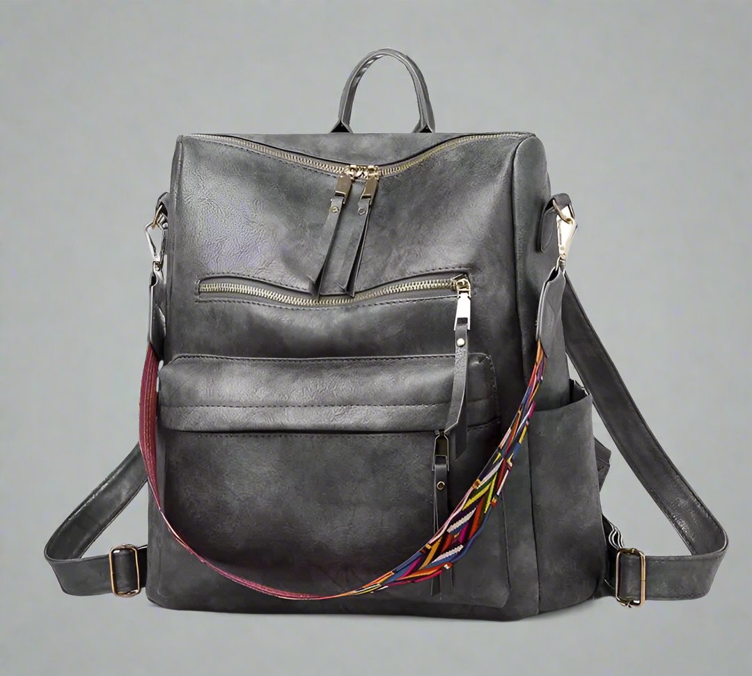 Margaret Vegan Leren Rugzak voor Dames | Elegante & Ruime Backpack