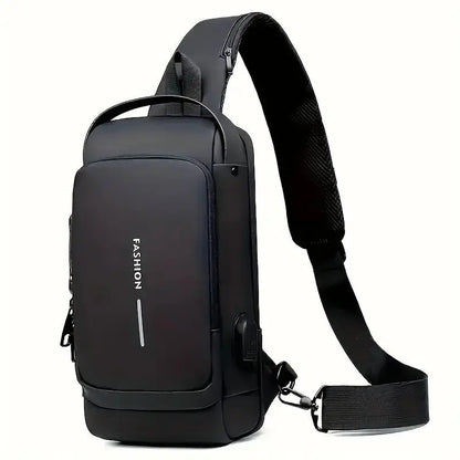 Anti-Diefstal Crossbody Tas – Waterdicht, USB-Oplaadpoort & Moderne Look