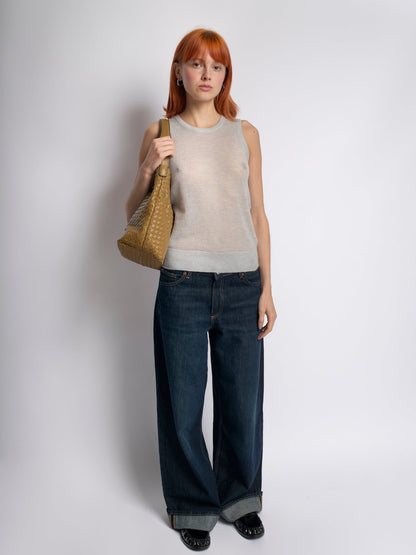 Liorra Vegan Leren Geweven Hobo Schoudertas Zwart – Stijlvol & Ruim