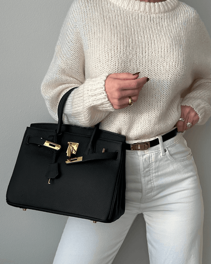Iconische Luxe Handtas – Klassiek Design met Gouden Accenten