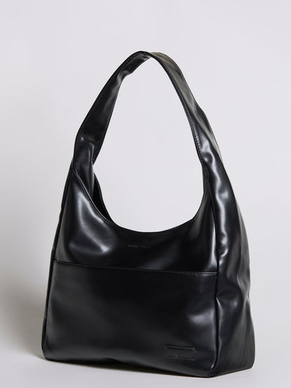 Minimalistische Hobo Schoudertas – Vegan Leer