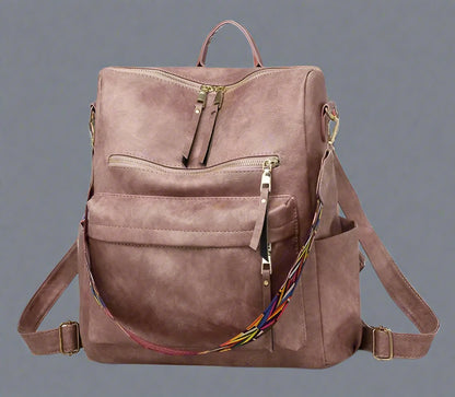 Margaret Vegan Leren Rugzak voor Dames | Elegante & Ruime Backpack