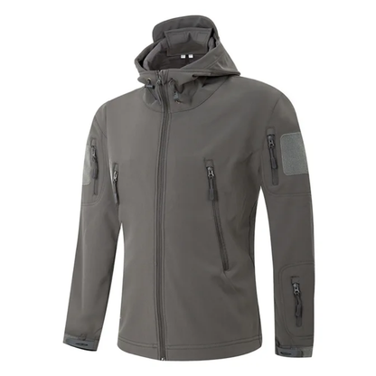 Tactische Softshell Jas voor Heren – Waterdichte Outdoor Jas met Capuchon
