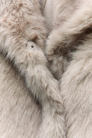 Luxe Faux Fur Jas Dames – Elegante Winterjas met Zachte Voering