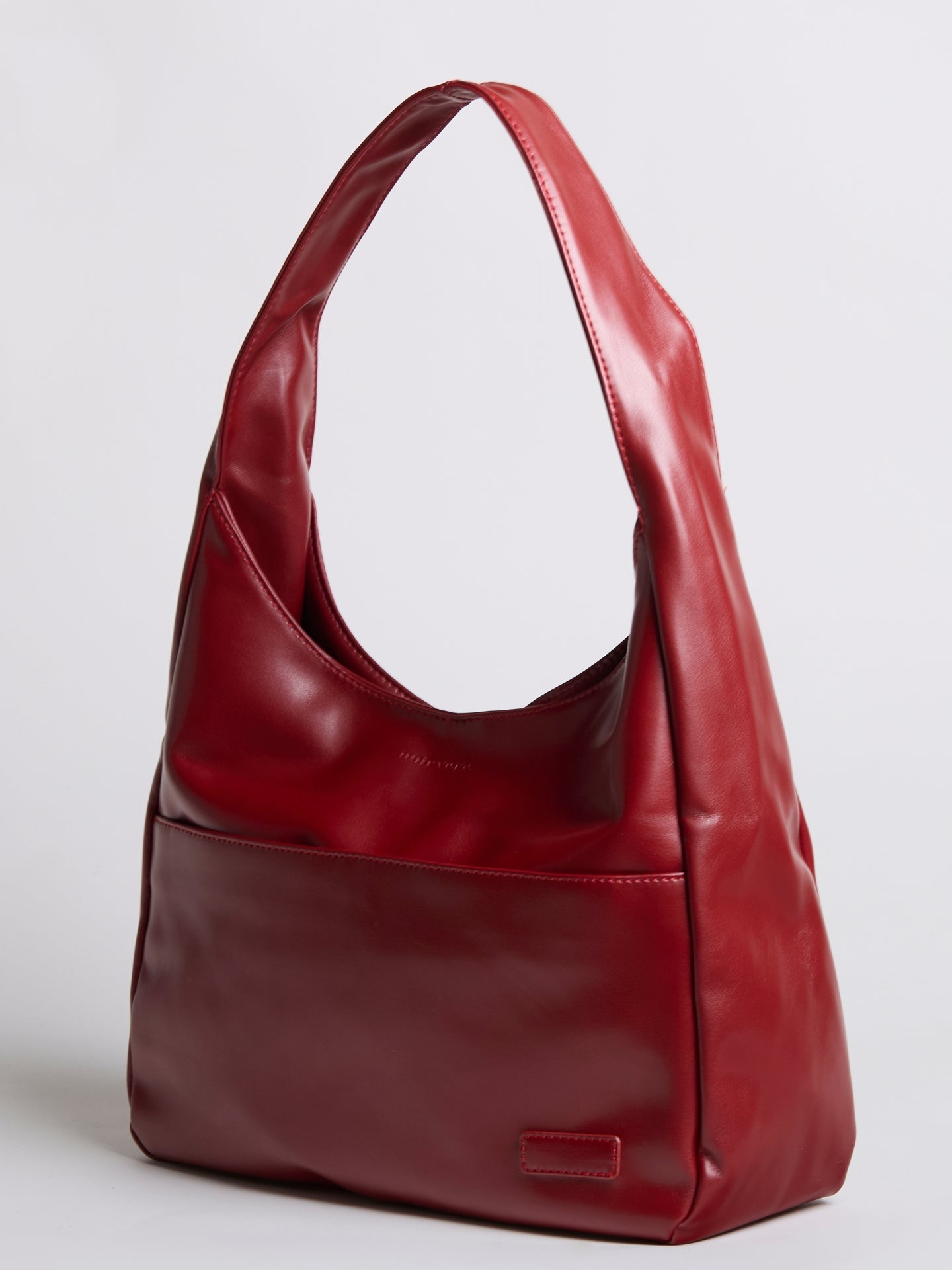 Minimalistische Hobo Schoudertas – Vegan Leer