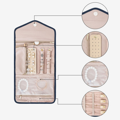 Turquoise Sieradentasje – Compacte Envelop Sieraden Organizer voor Reizen