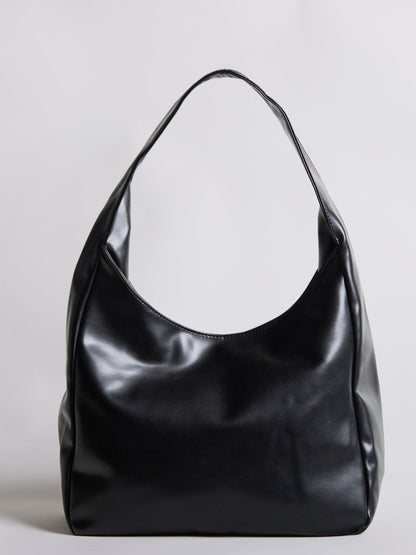 Minimalistische Hobo Schoudertas – Vegan Leer