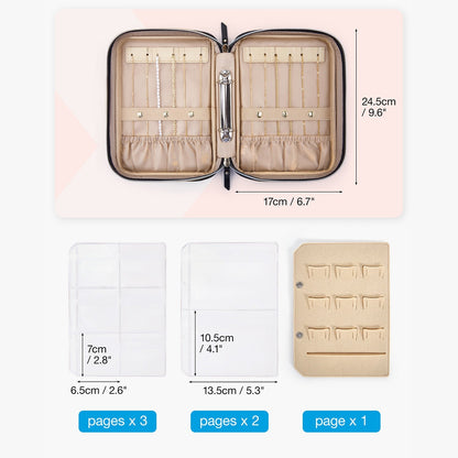 Luxe Sieradendoos voor Reizen – Compacte Organizer voor Ringen, Kettingen & Oorbellen