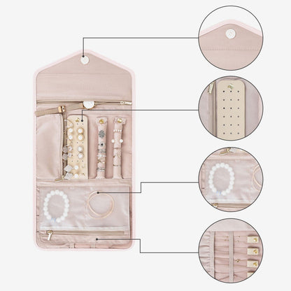 Turquoise Sieradentasje – Compacte Envelop Sieraden Organizer voor Reizen