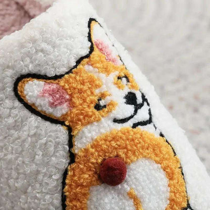 Corgi Pantoffels – Warme en Zachte Dames Slippers met Hond Design