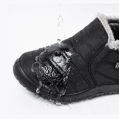Warme Waterdichte Winterlaarzen – Antislip Sneeuwschoenen met Bontvoering