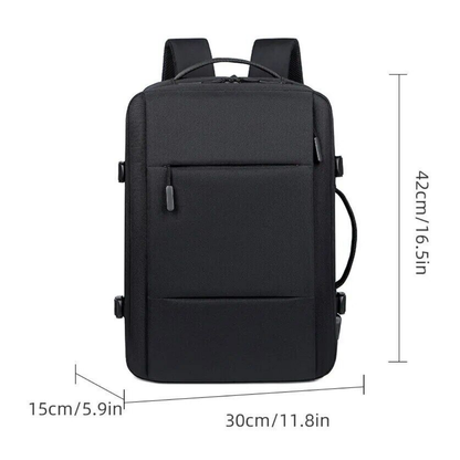 Waterdichte Reistas Rugzak – USB-aansluiting & Laptopvak (15,6″)