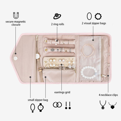 Turquoise Sieradentasje – Compacte Envelop Sieraden Organizer voor Reizen