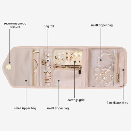 Turquoise Sieradentasje – Compacte Envelop Sieraden Organizer voor Reizen