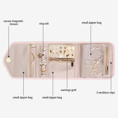 Turquoise Sieradentasje – Compacte Envelop Sieraden Organizer voor Reizen