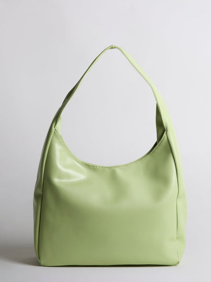Minimalistische Hobo Schoudertas – Vegan Leer