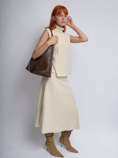 Liorra Vegan Leren Hobo Schoudertas Zwart – Ruim & Tijdloos