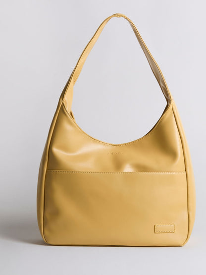 Minimalistische Hobo Schoudertas – Vegan Leer
