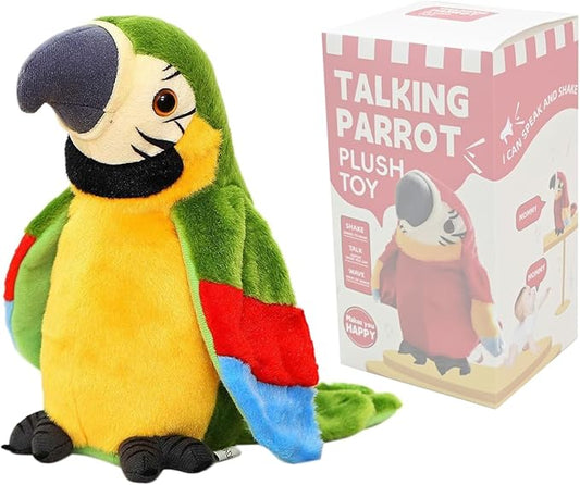 Pratende Papegaai Knuffel – Interactief Speelgoed dat Herhaalt & Beweegt