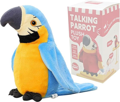 Pratende Papegaai Knuffel – Interactief Speelgoed dat Herhaalt & Beweegt