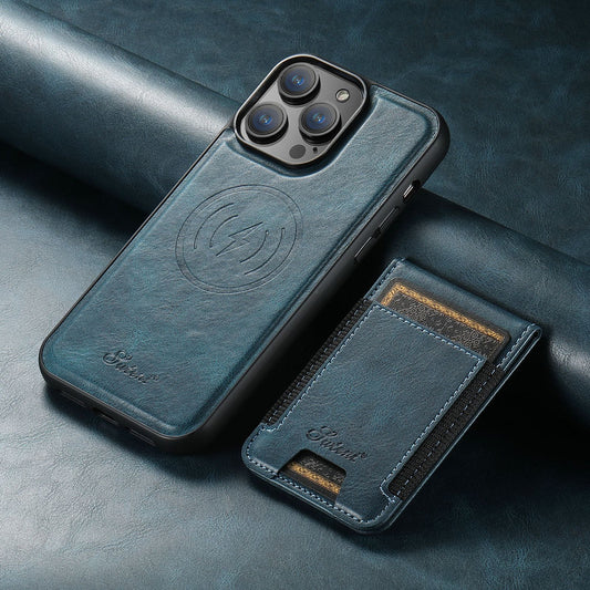 Leren iPhone Hoesje met MagSafe & Kaarthouder – 2-in-1 Wallet Case