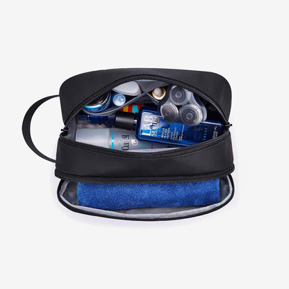Liorra Toilettas voor Heren – Waterafstotend & Compact met Meerdere Vakken – Zwart of Blauw