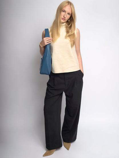 Minimalistische Hobo Schoudertas – Vegan Leer